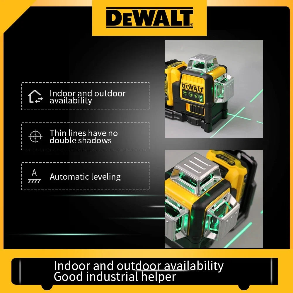DeWalt? DW089LG 12V Max Laser Level, 3-Way 360 Green Degrees Professional Architectural Laser, Rotary and Linear Laser Levels???for Laser for Home Renovation Layout or Architectural Design