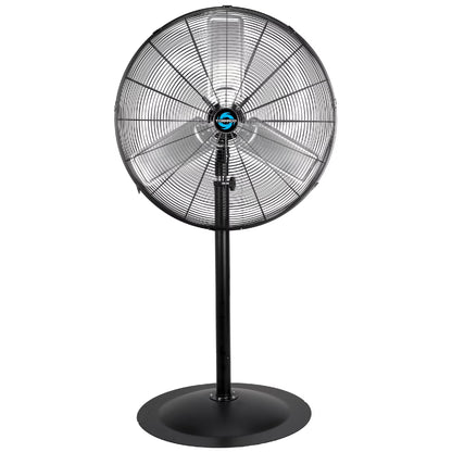 Tornado - 20 Inch High Velocity Metal Oscillating Pedestal Fan - Commercial, Industrial Use Water-Resistant