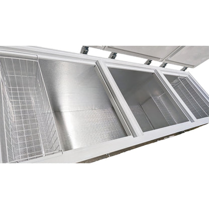 42 Cu.Ft. Chest Freezer, Deep Freezer with Top Open Three Door 106 in. Commercial Freezer NSF