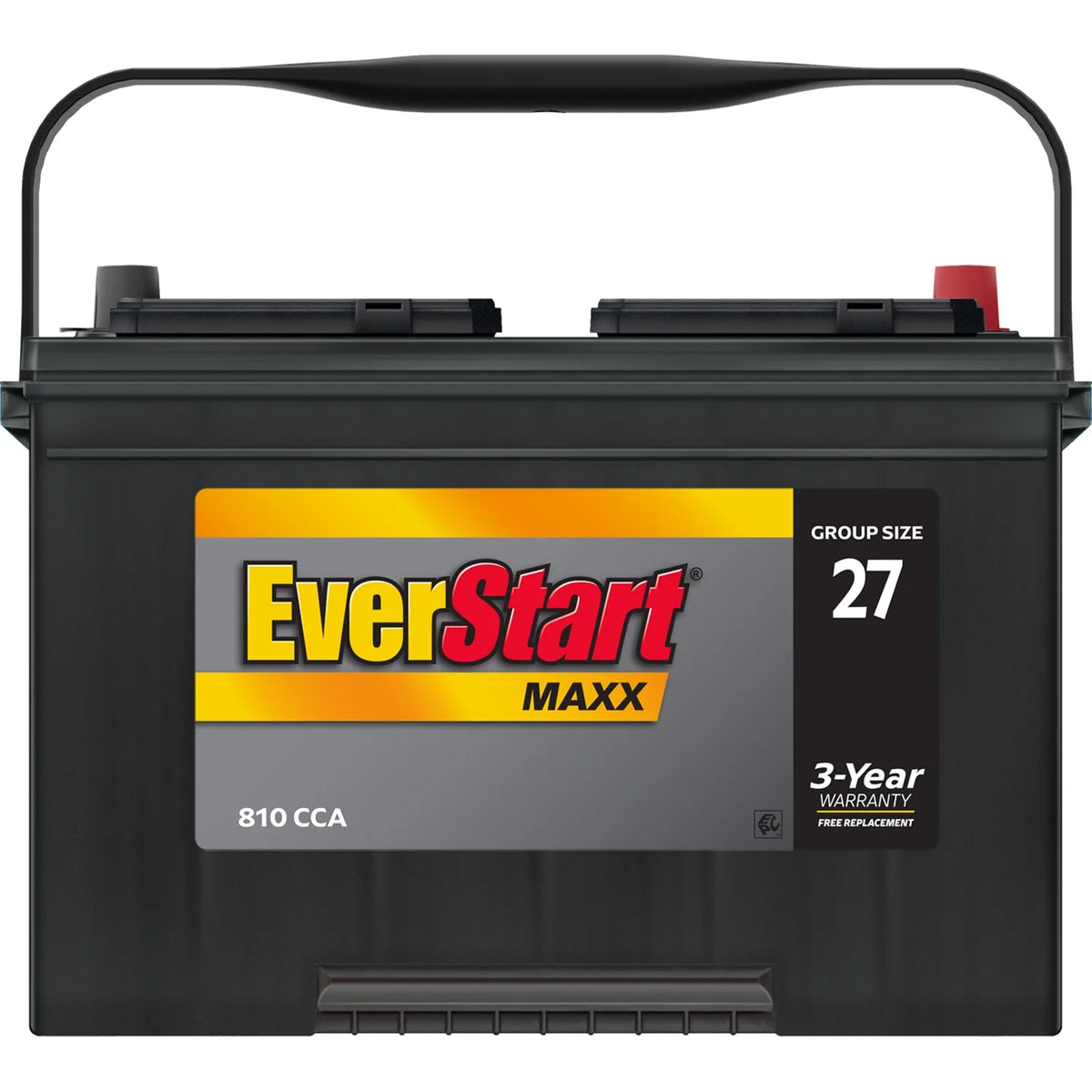EverStart Maxx Lead Acid Automotive Battery, Group Size 27 12 Volt, 810 CCA 160RC