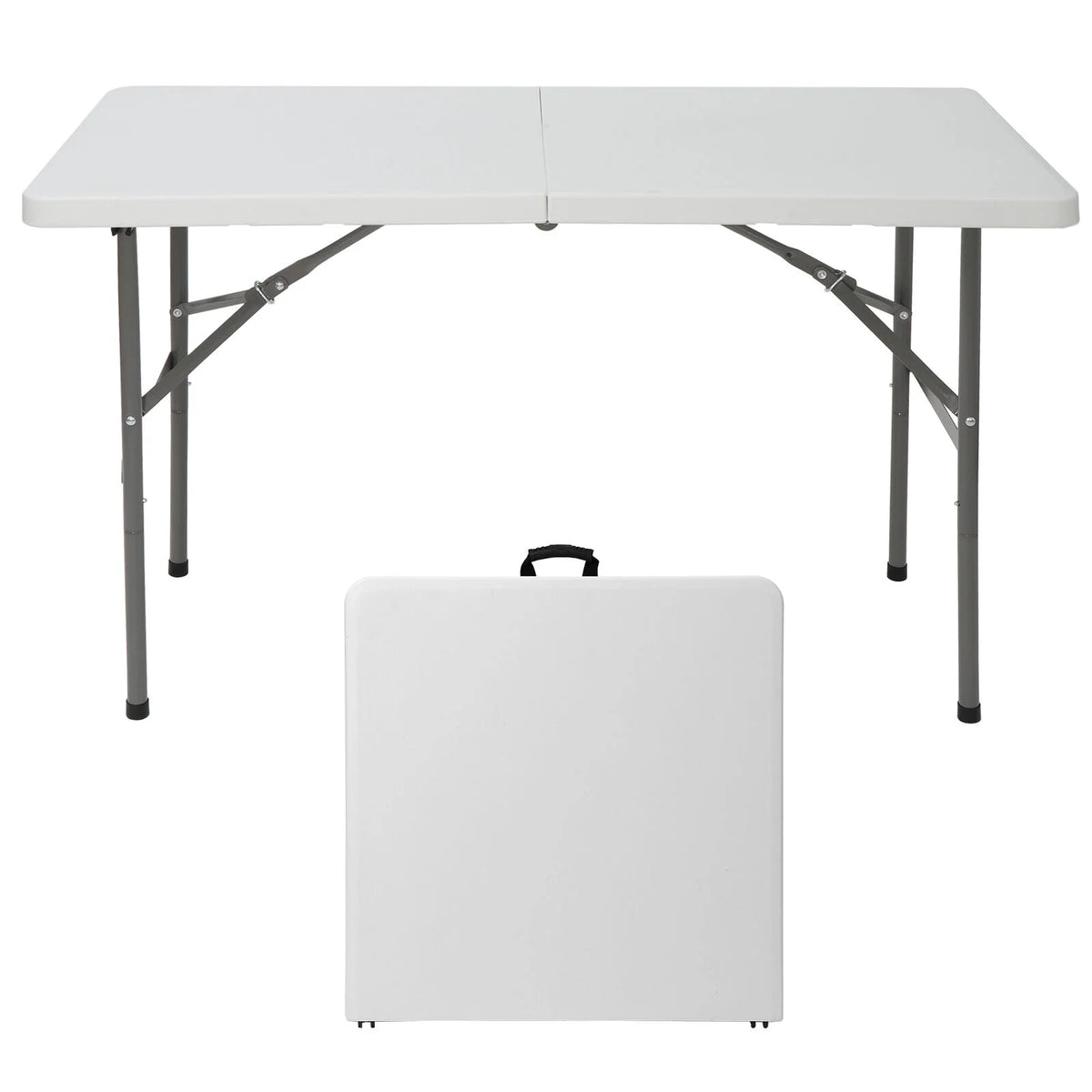 HXYHJ 3/4/6/8 FT Plastic Folding Tables - Ultra - Portable, Durable for Indoor & Outdoor Use - Ideal for Picnics, Camping, Parties and More-6 FT