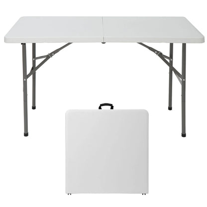 HXYHJ 3/4/6/8 FT Plastic Folding Tables - Ultra - Portable, Durable for Indoor & Outdoor Use - Ideal for Picnics, Camping, Parties and More-6 FT