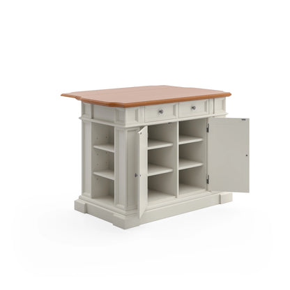 Homestyles Americana Wood Kitchen Island in Black