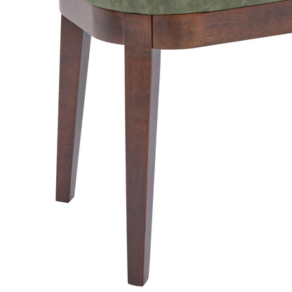 Eleanor Mid-century Upholstered Dining Bench, Entryway Bench with Solid Wood Frame, Beige