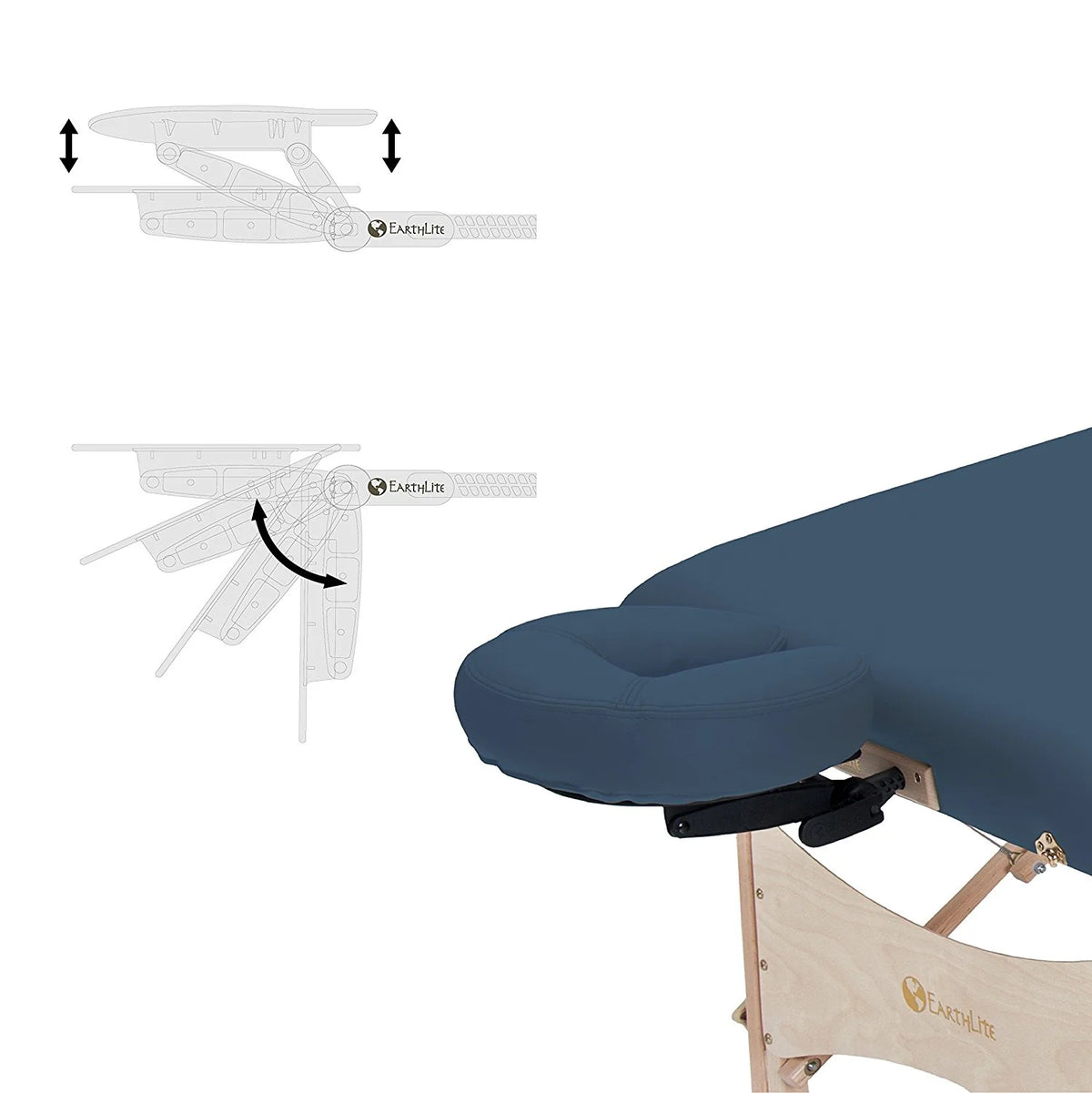 EARTHLITE Harmony DX Portable Massage Table Package – Eco-Friendly Design, Deluxe Adjustable Headrest