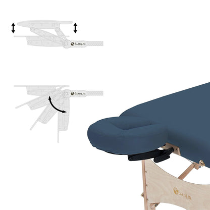 EARTHLITE Harmony DX Portable Massage Table Package – Eco-Friendly Design, Deluxe Adjustable Headrest