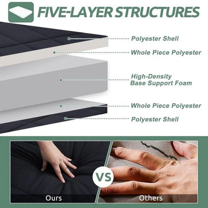 Slsy Futon Mattress 4" Soft and Supportive Twin Mattress Pad with Storage Bag