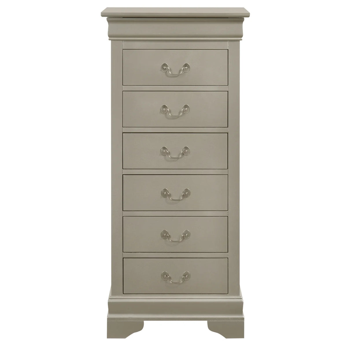 Glory Furniture Louis Phillipe 7 Drawer Lingerie Chest in Cherry