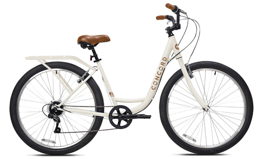 27.5" Concord Laguna Comfort Bicycle, 27.5" Wheels, Fits Adult Riders 5'4"-6'2", Unisex, Cream