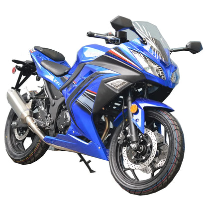 X-Pro Brand New 250cc EFI Fuel Injection Dirt Bike Motorcycle Street Bike, 6 Manual Transmission Electric Start 17" Wheels Assembled in Crate