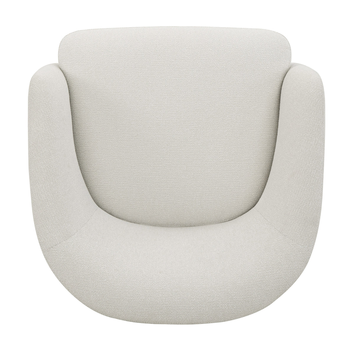 Henredon Murphy Swivel Boucle Chair, Cream