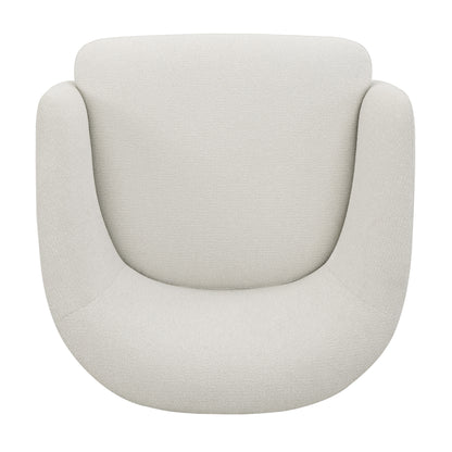Henredon Murphy Swivel Boucle Chair, Cream
