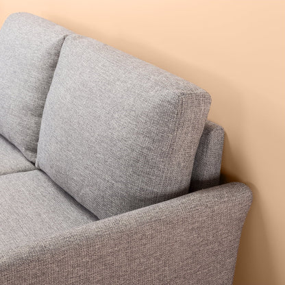 Zinus Jackie 2-Seater Loveseat, Soft Grey