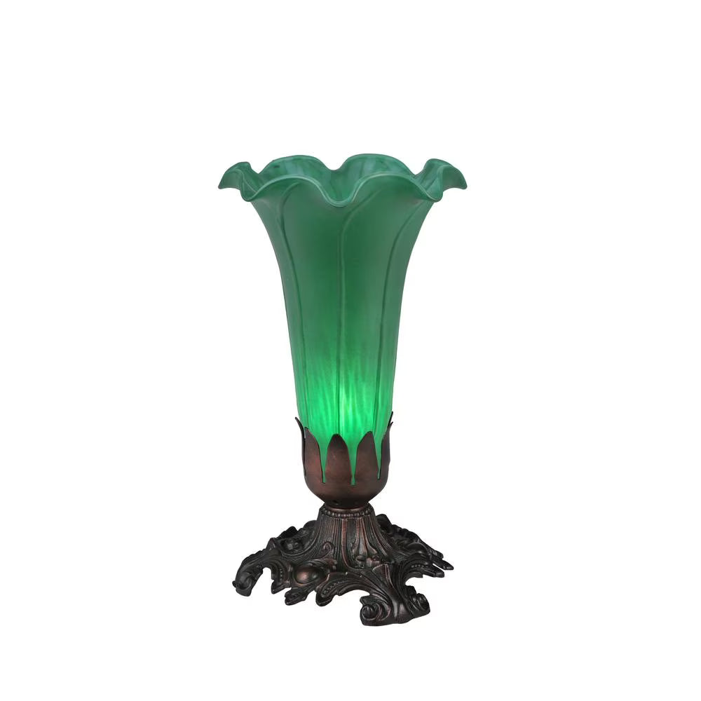 Meyda Home Indoor Decorative Lighting Accessories 8"H Green Pond Lily Accent Lamp