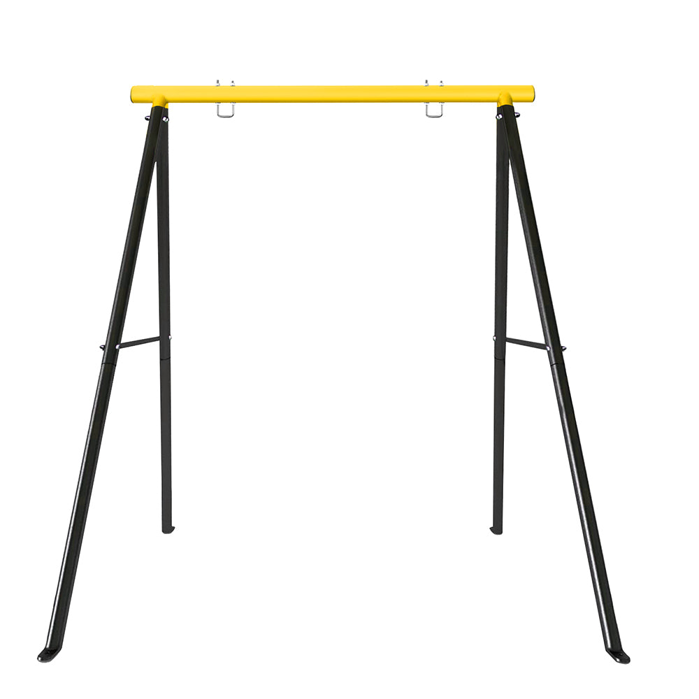 IVV Swing Stand for Porch, Outdoor Heavy Duty Swing Frame, Steel Metal Frame with 4 Ground Pegs, 73" Height Holds Up to 550lbs, Red (Swing NOT Included)
