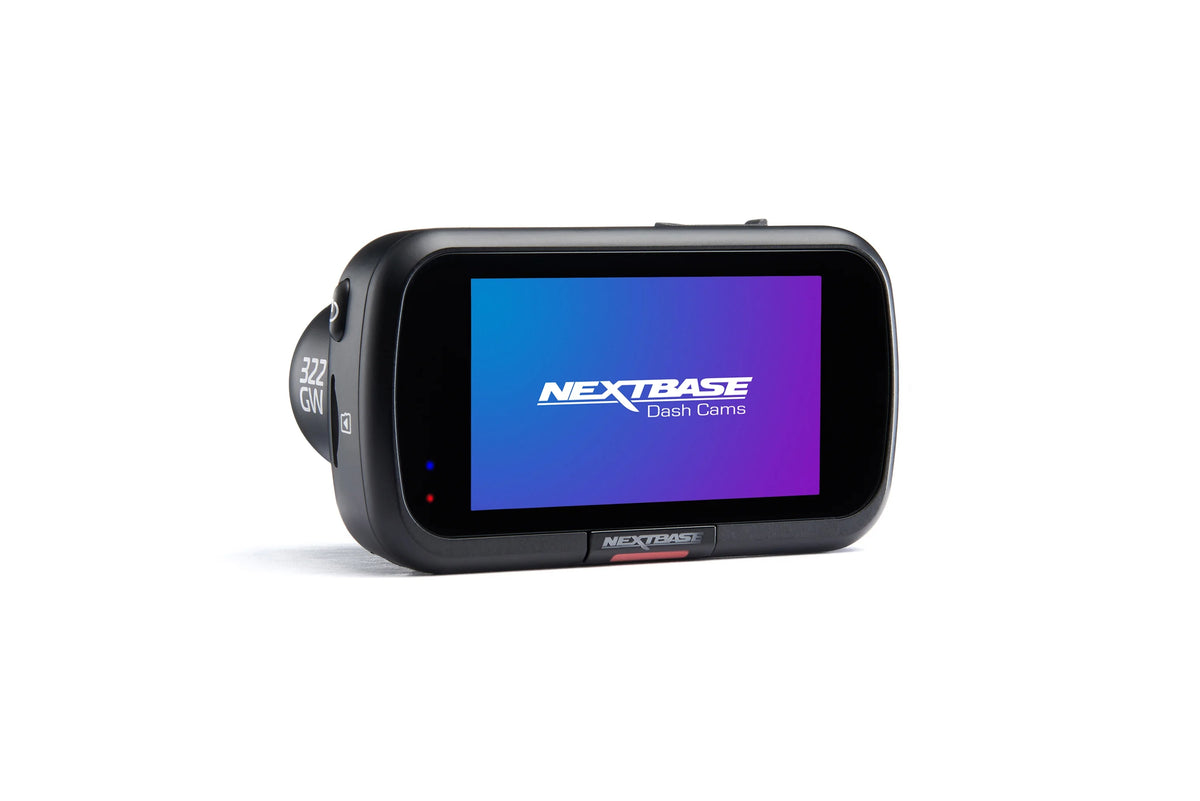 Nextbase 322GW Dash Cam, Black, 2.5" HD IPS, 1080p, Wi-Fi, GPS, Bluetooth, 1 Pack