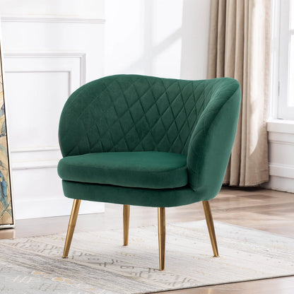 Duhome Accent Chair Single Sofa with Arm Velvet Blue 1 Pcs