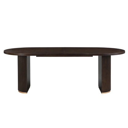 Christopher Knight Home Minimalist 88�� Oval Dining Table for 4-6, Espresso