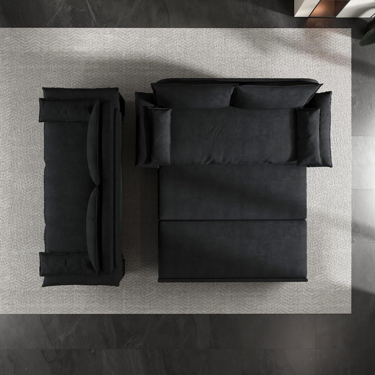 Tabaray 63.8" Futon Sofa Bed Queen Size, Pull Out Bed, 3-in-1 Convertible Sleeper Sofa with Side Pocket, Modern Plush Velvet Futon Couch for Living Room, Small Space, Apartment, Bedroom, Black