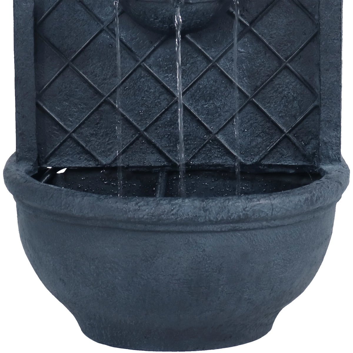 Sunnydaze Messina Polystone Outdoor Solar Wall Fountain, Bronze