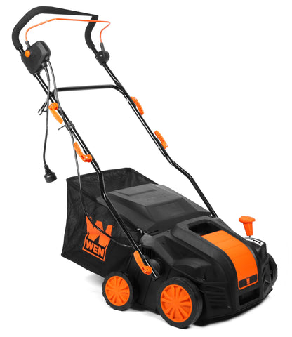 WEN 2 in 1 16�� 15 amp Corded Electric Self Propelled Walk-Behind Dethatcher and Scarifier