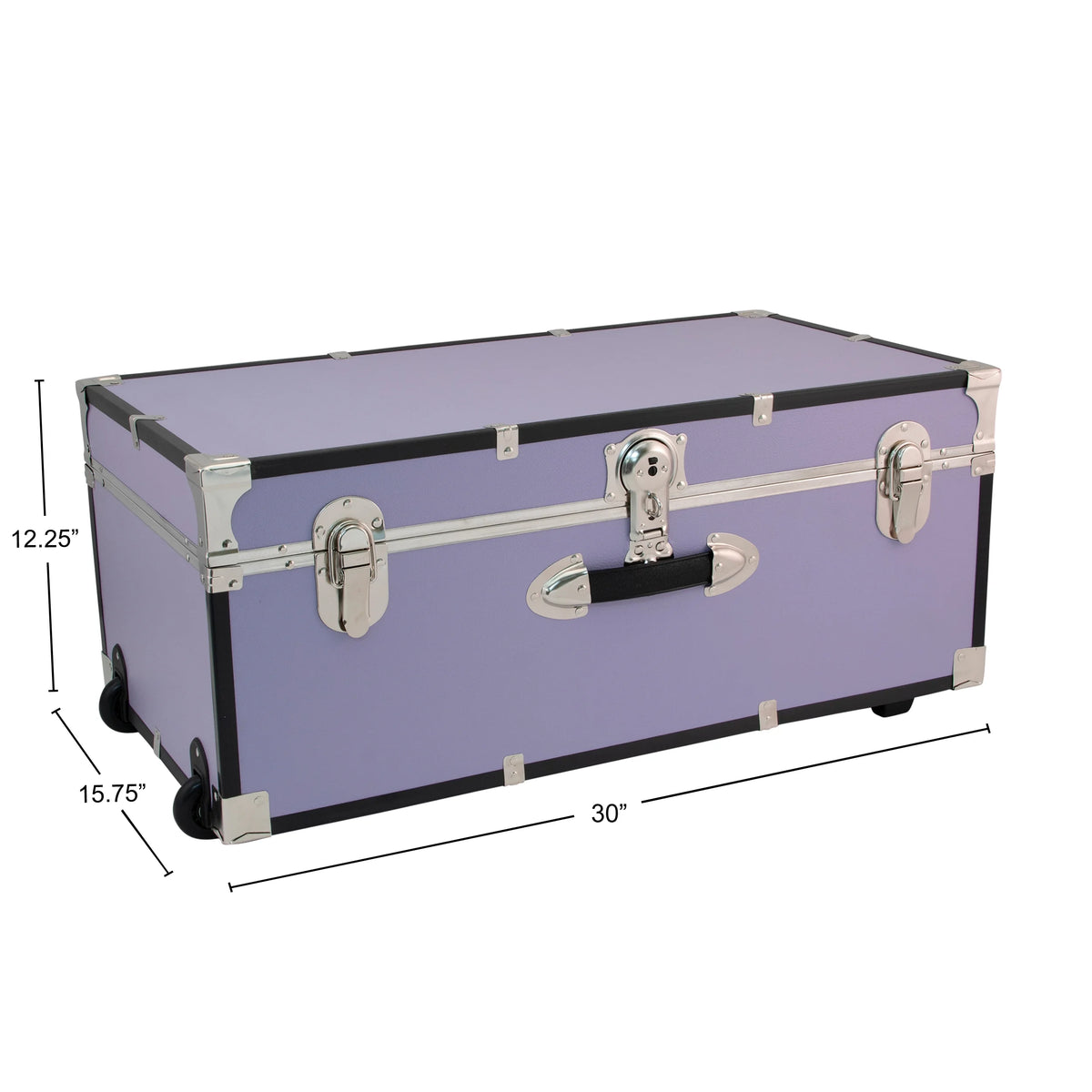 Seward Collegiate Collection Footlocker Trunk with Wheels