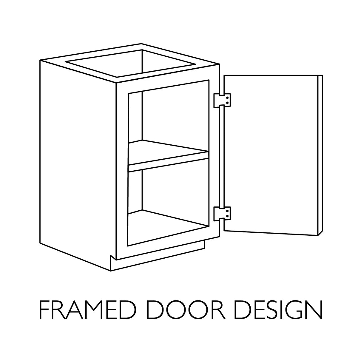 Design House 561464 Brookings Unassembled Shaker Drawer Base Kitchen Cabinet 18x34.5x24, White