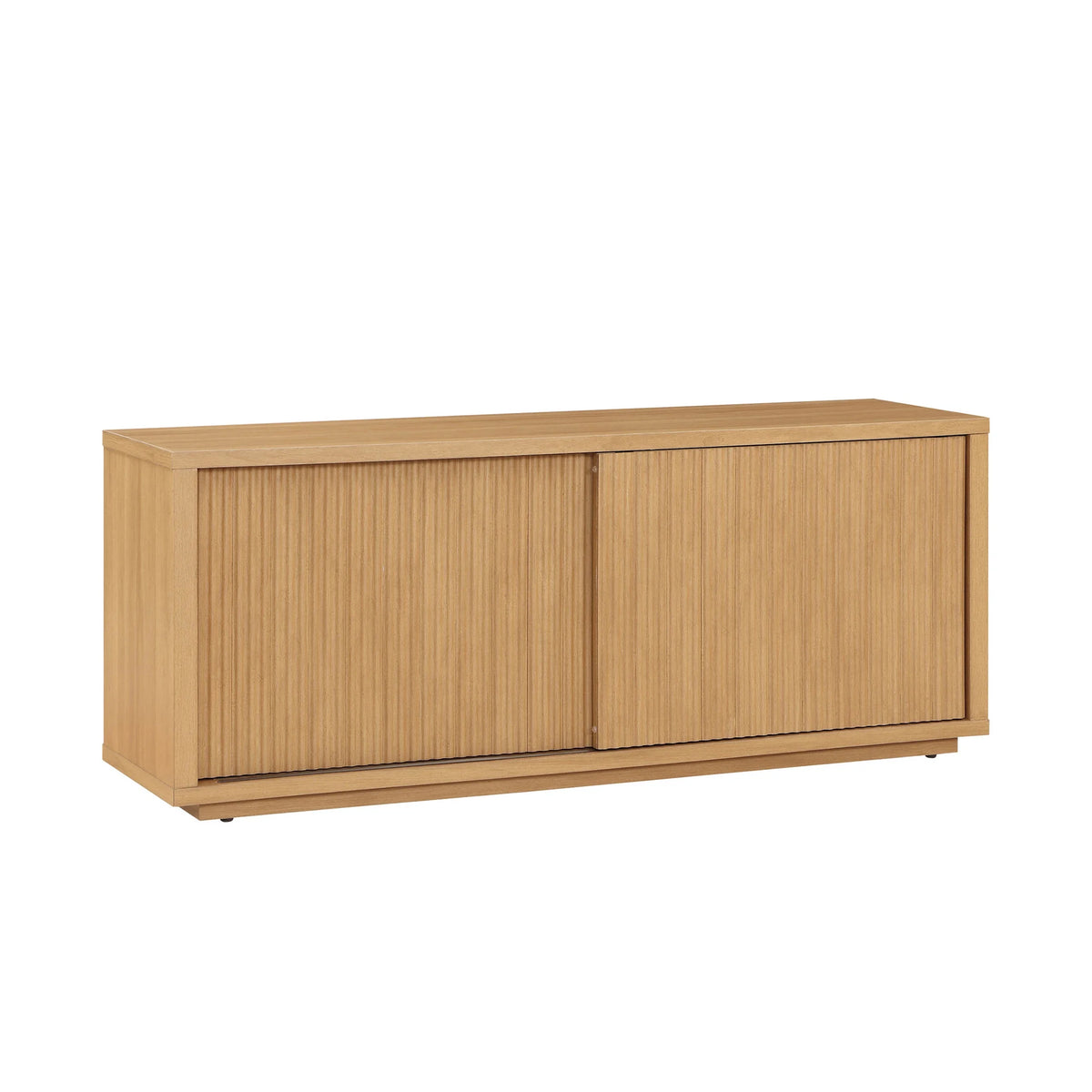 Beautiful Fluted TV Stand for TV��s up to 70�� by Drew Barrymore, Rich Black Finish