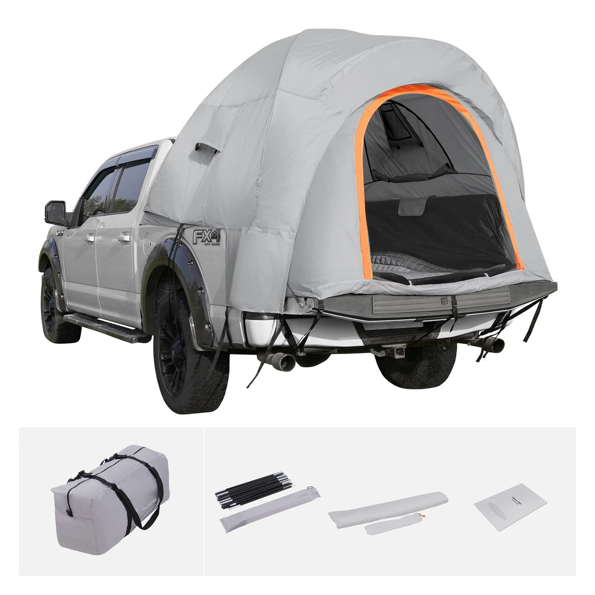 BENTISM SUV Camping Tent 8-8 Ft Waterproof Pickup SUV Tent with Rainfly Carry Bag Car Canopy Shelter for Camping Outdoor Travel