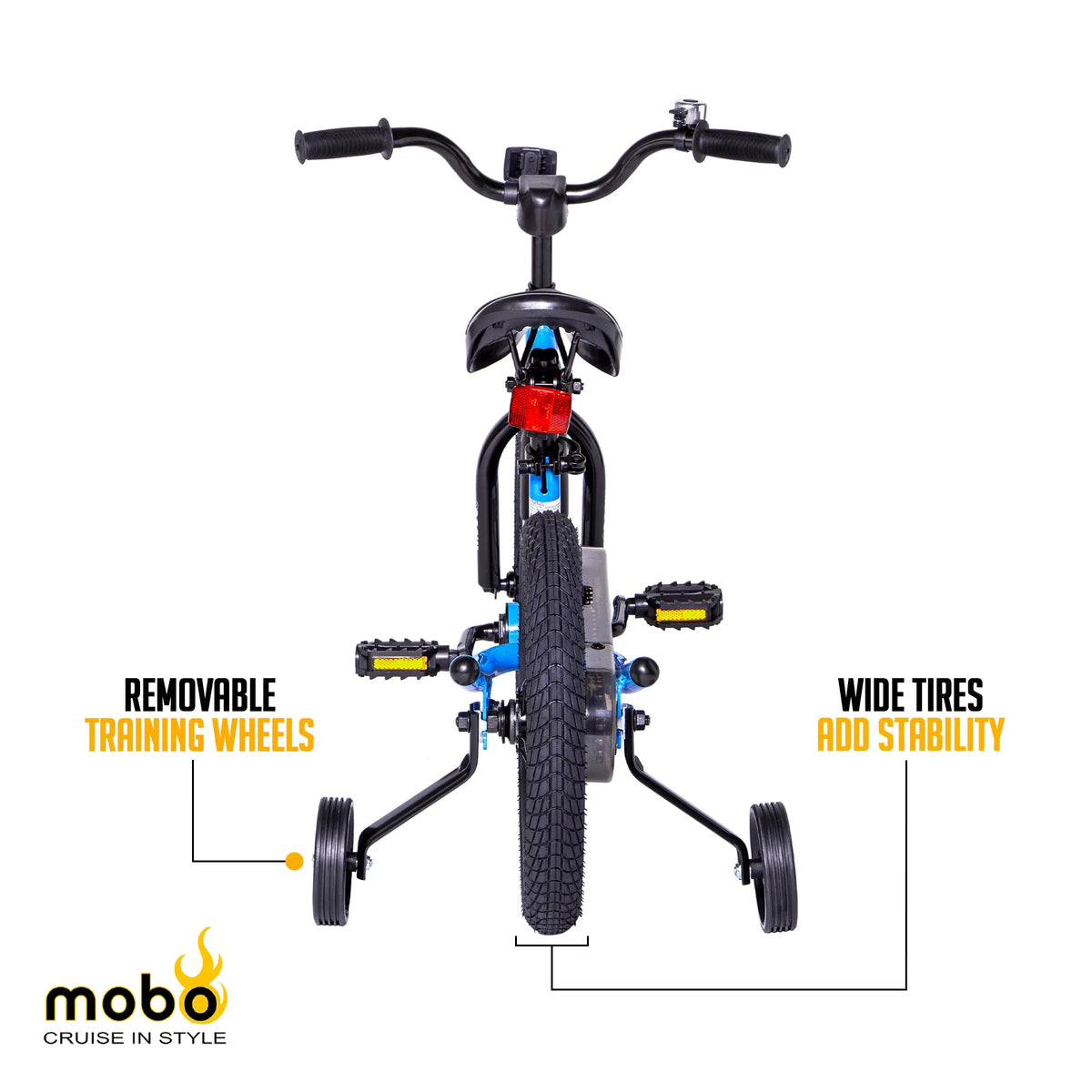 Mobo First Boy's 14" Kids Bike, Ages 3-5 Years Old, Red