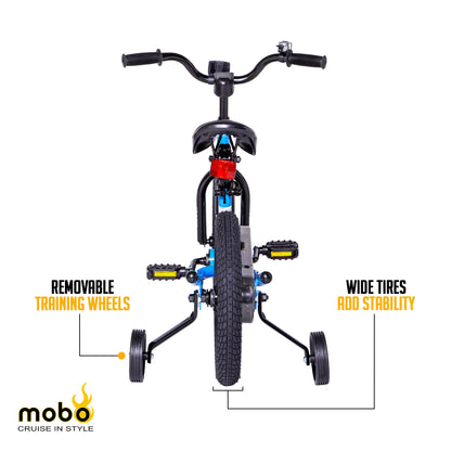 Mobo First Boy's 14" Kids Bike, Ages 3-5 Years Old, Red