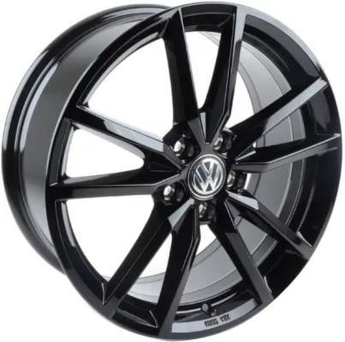 18x7.5 inch Factory Replacement New Alloy Rim for 2019-2021 Volkswagen Golf Painted Black (Gloss)