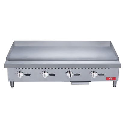 NSF 36 in. Commercial Griddle 90,000BTU Gas Griddle, 3 Burner Heavy-Duty Stainless Steel Countertop Griddle