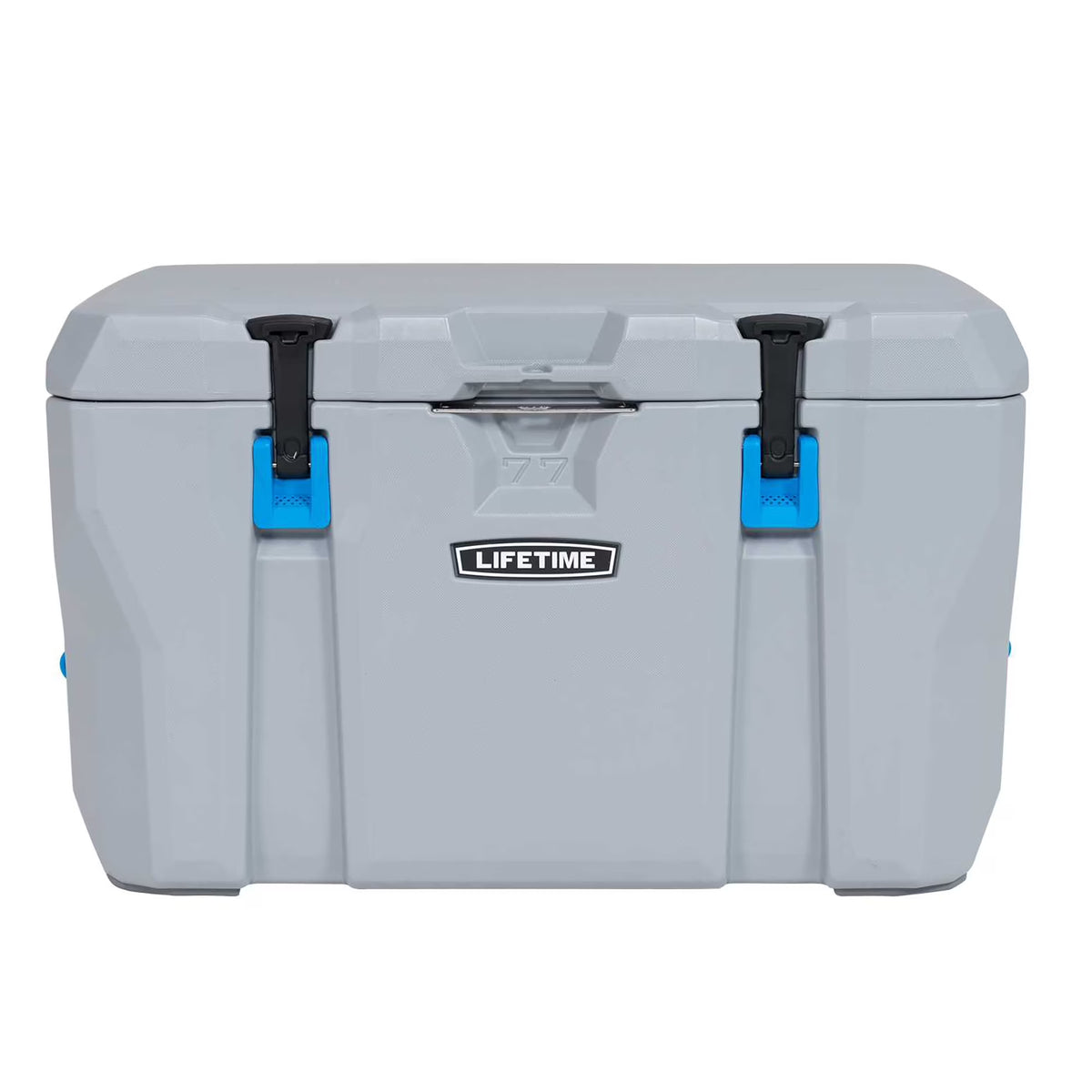 Lifetime 77 qt Bear-Resistant Camping Cooler, Premium High Performance, Ice Retention, Hard Cooler, 96 Can Capacity, Light Gray (90903)