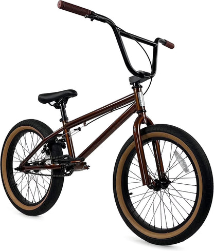 Elite BMX Bicycle 20” Freestyle Bike - Stealth Blue Purple Ideal for Ages 7 to 18 Years