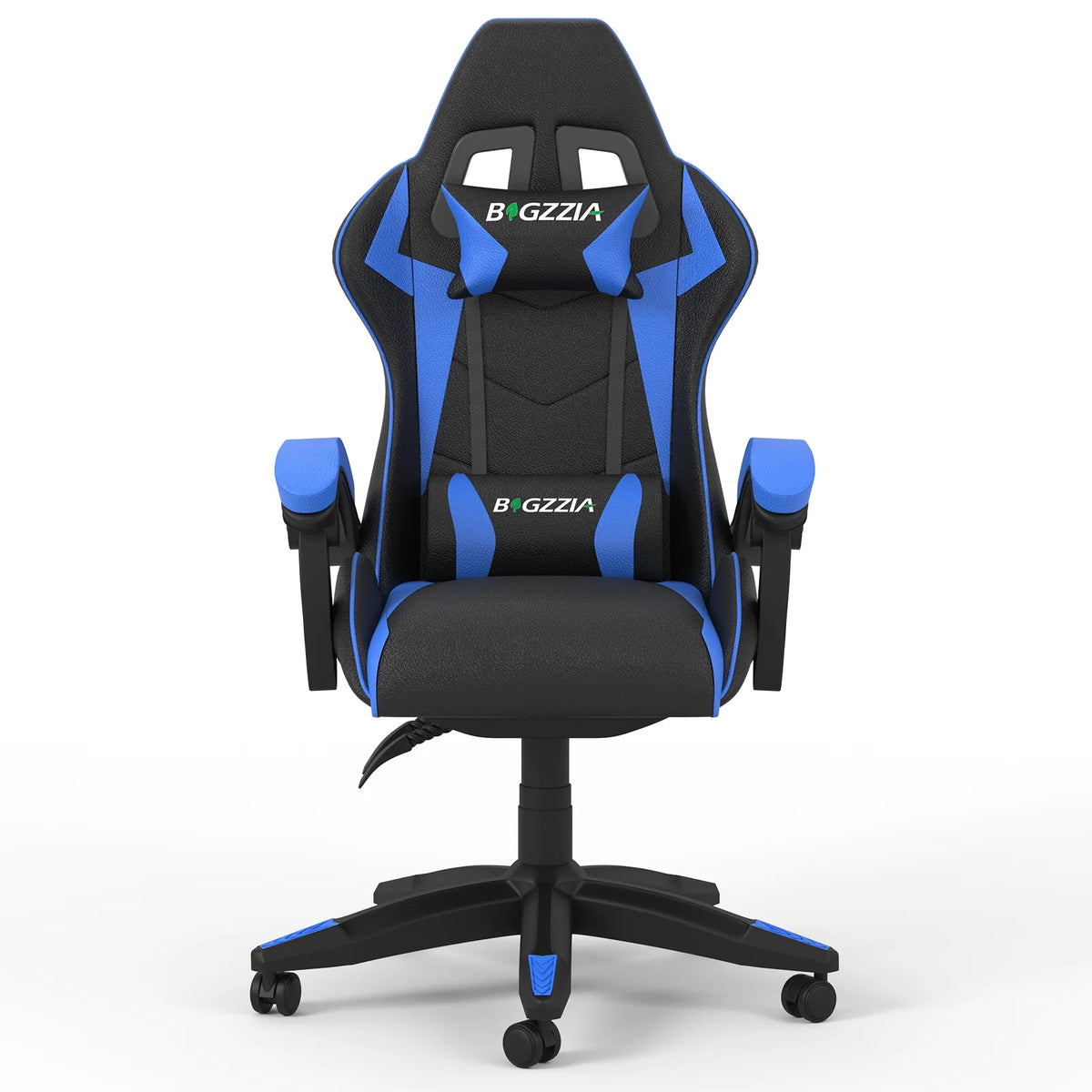 Bigzzia Gaming Chair with Footrest, Gaming Chair for Adult with Headrest and Lumbar Support,Red