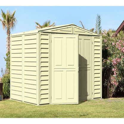 Duramax 8ft x 5.5ft Duramate Vinyl Shed with Foundation