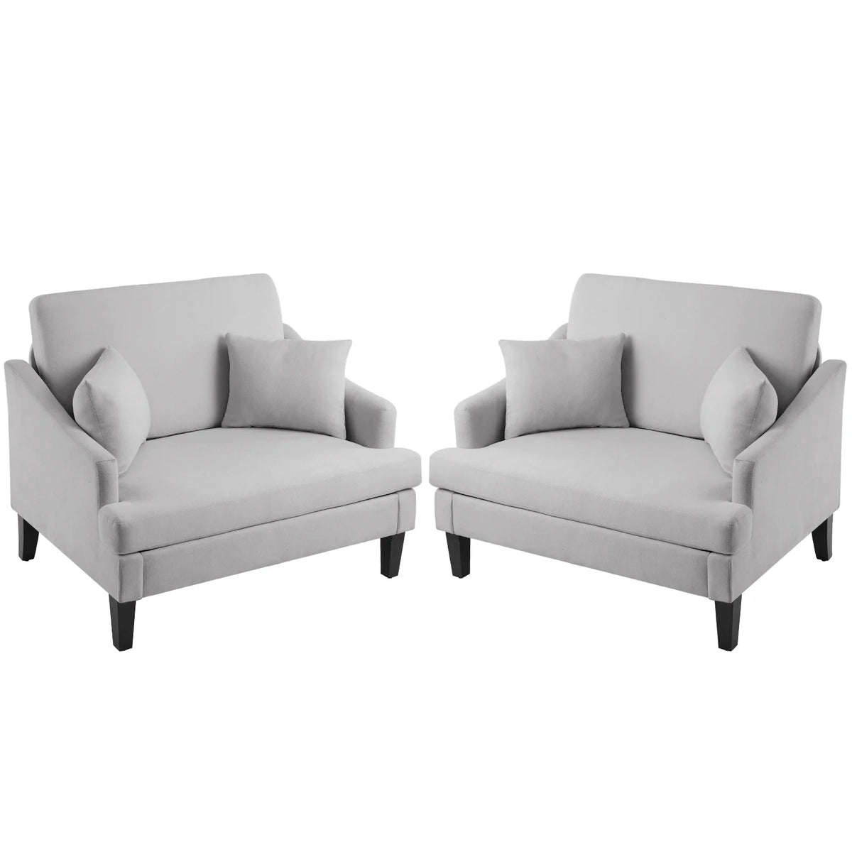 Bezseller Oversized Accent Chair with High Back, Armchair for Living Room or Bedroom, Beige