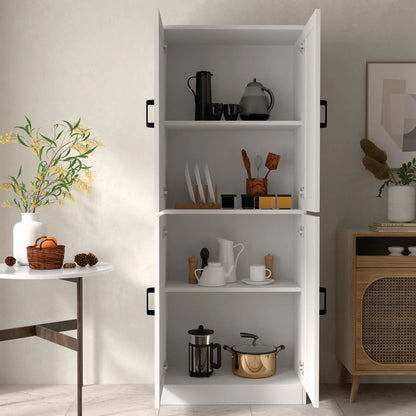 DIYART White Kitchen Pantry Cabinet, 71" Tall Kitchen Storage Cabinet with doors, Kitchen Pantry Hutch with Storage for Kitchen, Dining Room