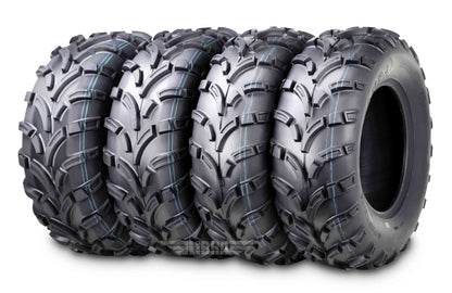 Wanda ATV/UTV Tires 25x8-12 Front & 25x10-12 Rear 6PR P373 - 10243/10244, Set 4