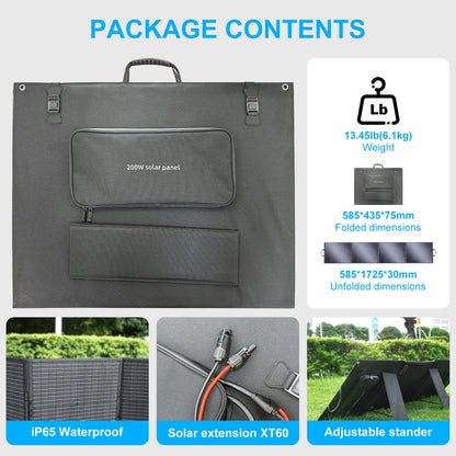 SolarPlay Portable Power Station, 2500W/2304Wh Large Capacity Solar Generator, with 400W Solar Panel, 4 AC Outlets (5000W Peak), Emergency Power Station for Home, Camping, Outdoor Battery Backup