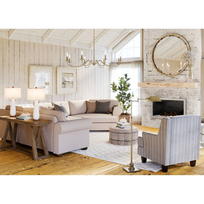 Regency Hill, Jenson Swing Floor Lamp, Brass