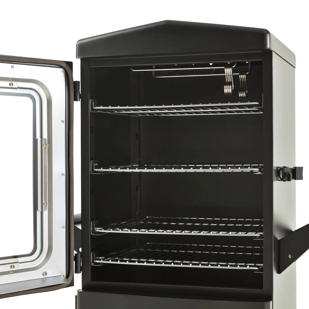 MAISON HUIS Vertical Propane Smoker, Outdoor Gas Smokers Grill with Cover, Black