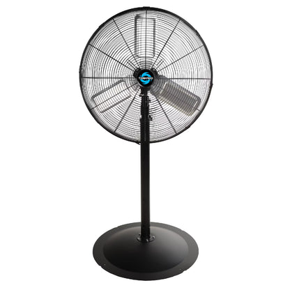 Tornado - 20 Inch High Velocity Metal Oscillating Pedestal Fan - Commercial, Industrial Use Water-Resistant