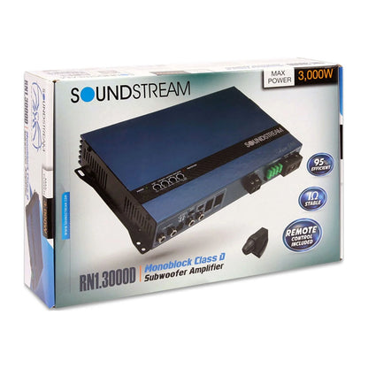 SoundStream Rubicon Nano 3000 W Class D 1 Channel Car Audio Amplifier