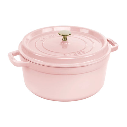 Staub Cast Iron 7-qt Round Cocotte - Grenadine