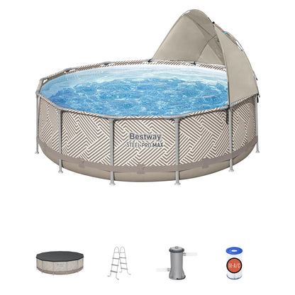 Bestway Steel Pro MAX 12' x 30" Above Ground Outdoor Swimming Pool Set