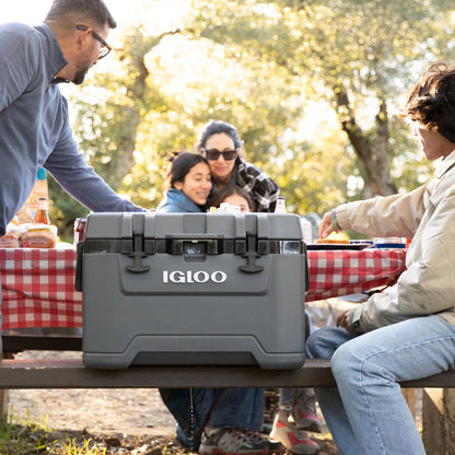 Igloo 72 QT Overland Ice Chest Cooler with Wheels, White