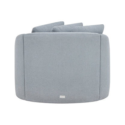 Beautiful Drew Accent Chair by Drew Barrymore, Cream Boucle