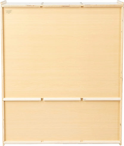 RRI Goods 3-Section Classroom Coat Locker Wooden Cubby Rack Backpack Hanger
